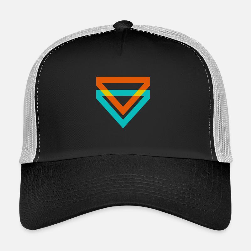 Triangle Triangles sont une sorte d'illusion - Casquette trucker  - noir/gris pierre