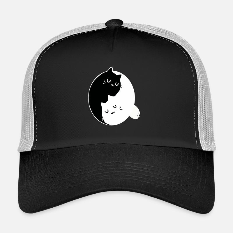Chats Yin Yang Casquette trucker 