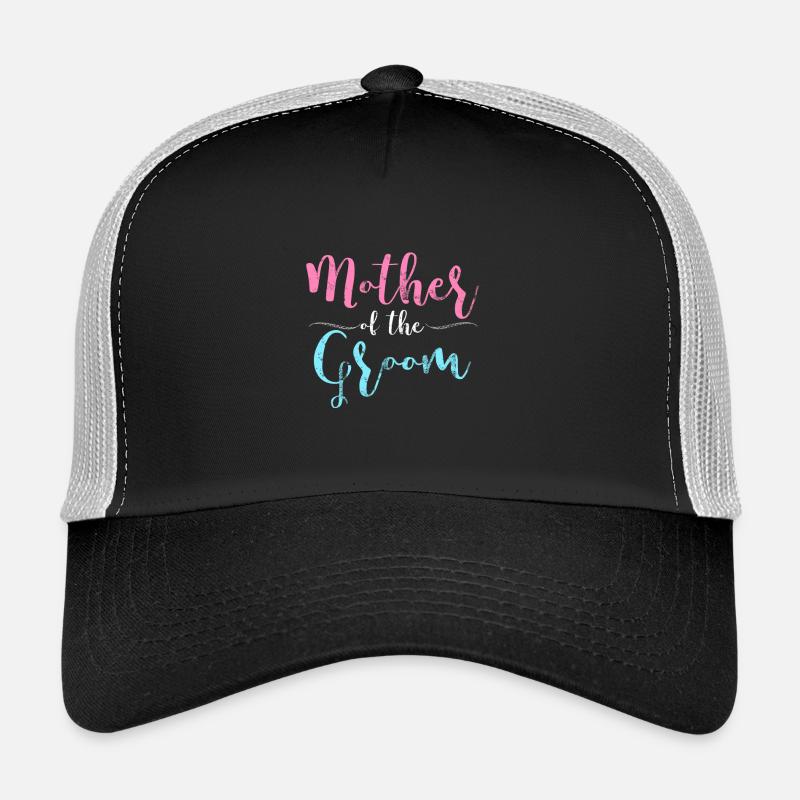 Mutter des Bräutigam Hochzeit Junggesellinnen Mama - Trucker Cap - Schwarz/Steingrau