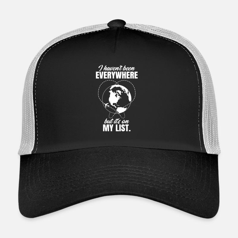 Reisen Sprüche Strand Reiselust Urlaub Reisender - Trucker Cap - Schwarz/Steingrau