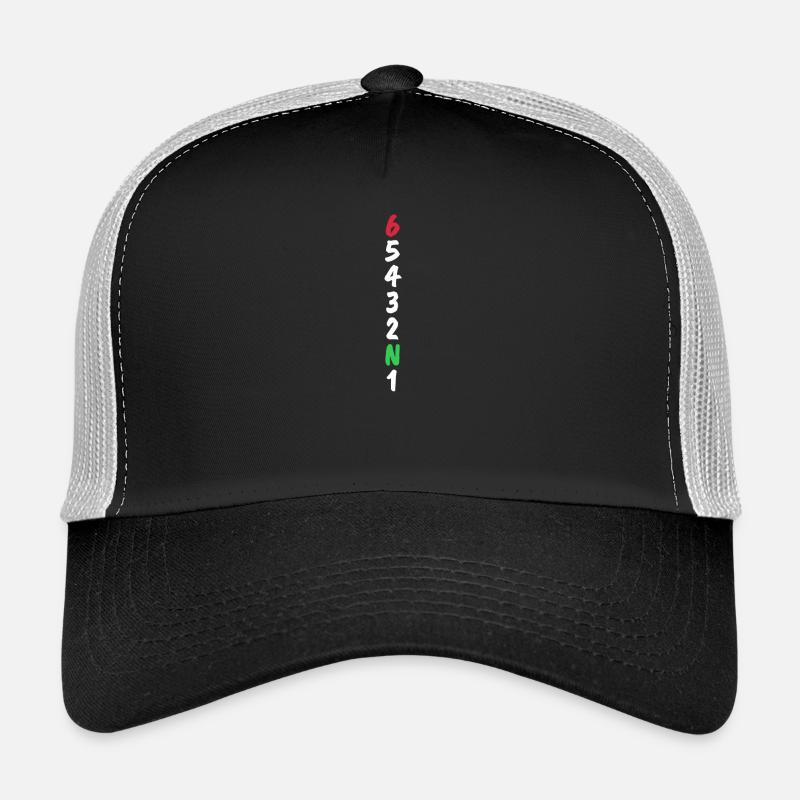 1N23456 Motorcycle Gear Shift Racing Gift Trucker Cap