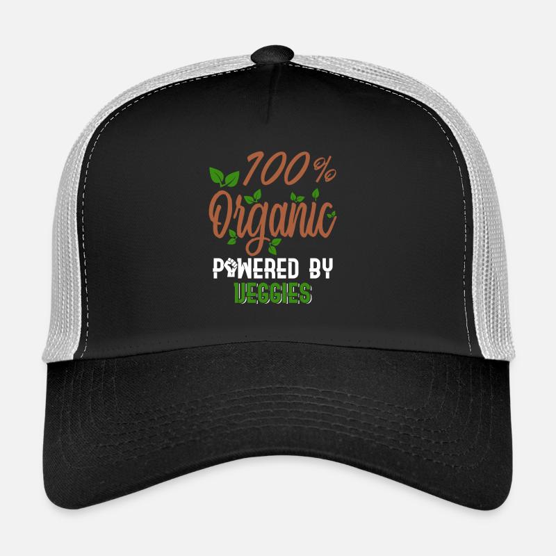 100% Organic Powered by Veggies - Organic Trucker Cap
