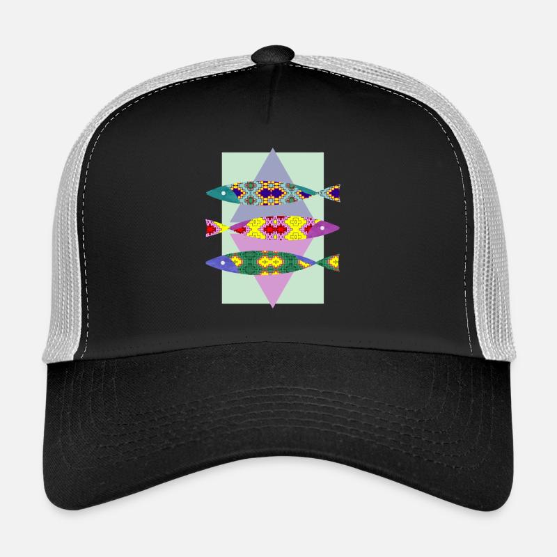 Fish - Trucker Cap - black/stone grey