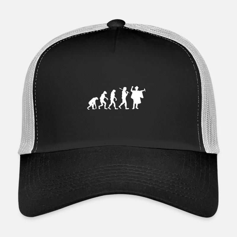 Graduation - Evolution - Cadeau - Casquette trucker  - noir/gris pierre
