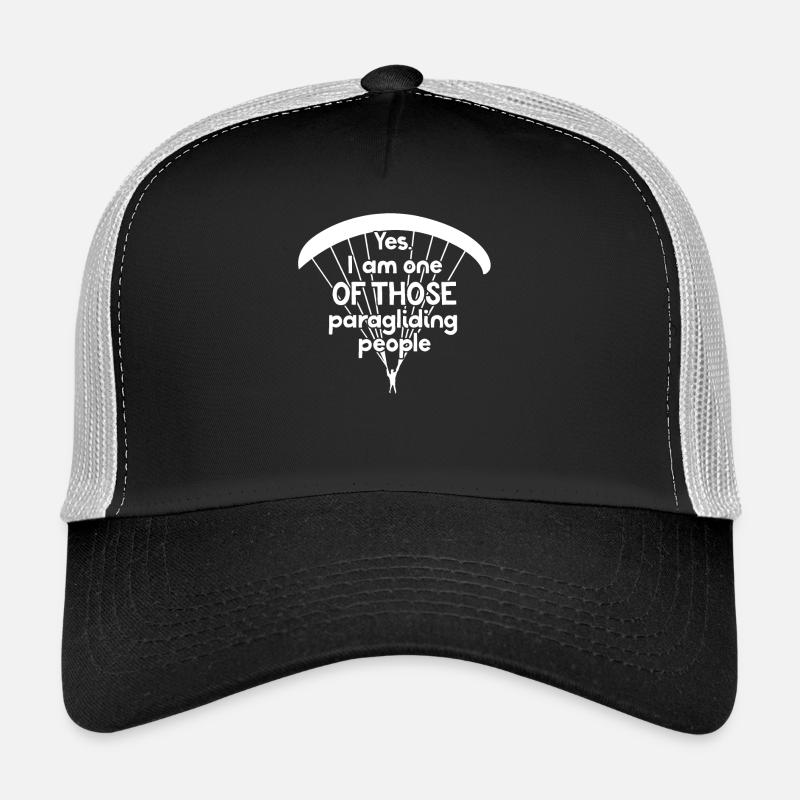 Paragliding - Gleitschirmfliegen - Gleitschirm - Trucker Cap - Schwarz/Steingrau