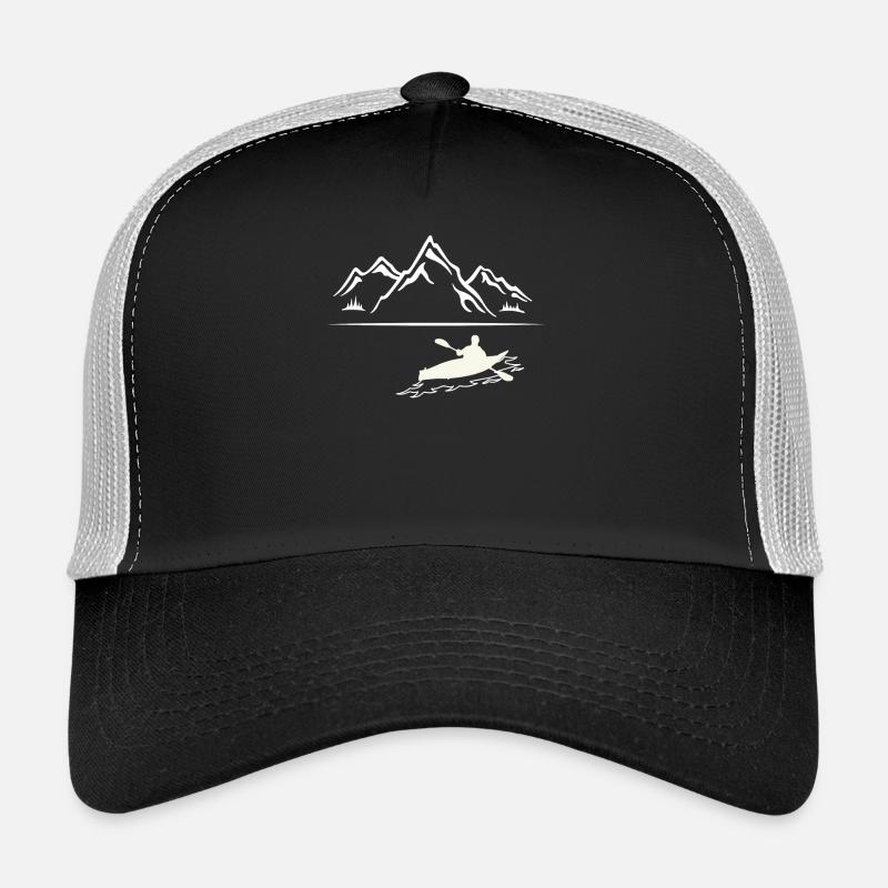 Kayaking - canoeing - kayaking - paddling - mountains - Trucker Cap - black/stone grey