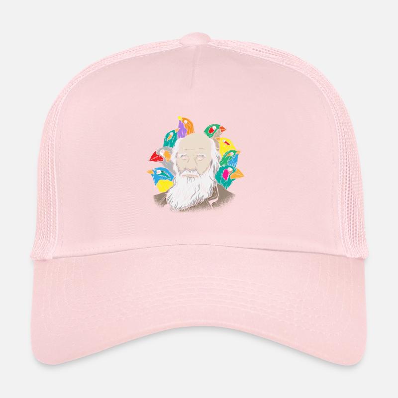 Charles Darwin Portrait Gift Evolution Trucker Cap