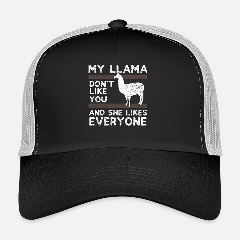 Mon Lama ne t'aime pas - cadeau Casquette trucker 