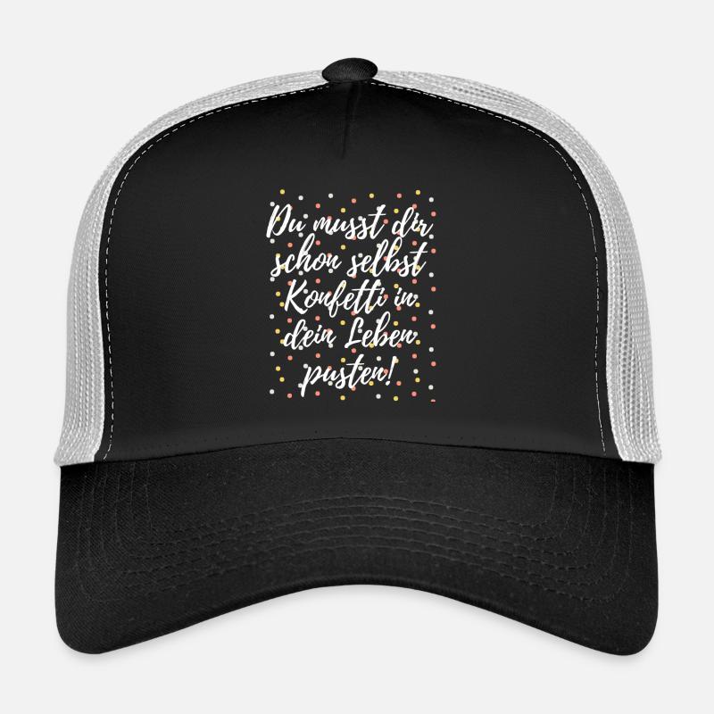 Konfetti - Trucker Cap - Schwarz/Steingrau