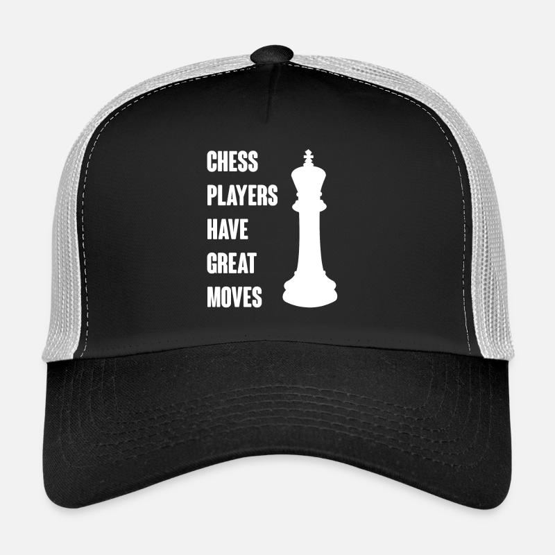 Echecs - Jeu d'échecs - Pièces d'échecs - Roi Casquette trucker 