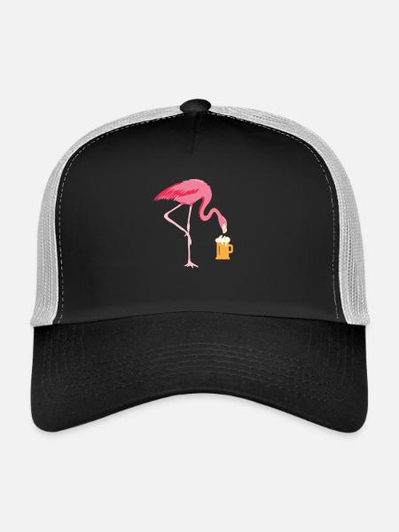 Flamingo Bier - Trucker Cap - Schwarz/Steingrau