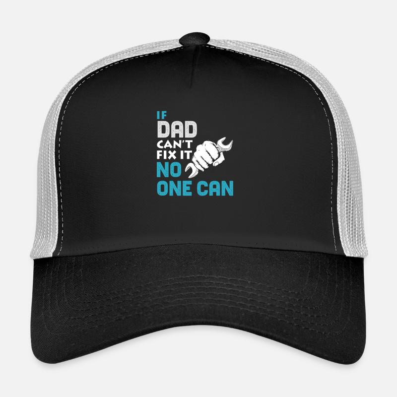 Funny father repair tool fun gift - Trucker Cap - black/stone grey