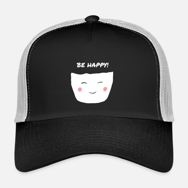 Be Happy Motivation Inspiration Cute Trucker Cap