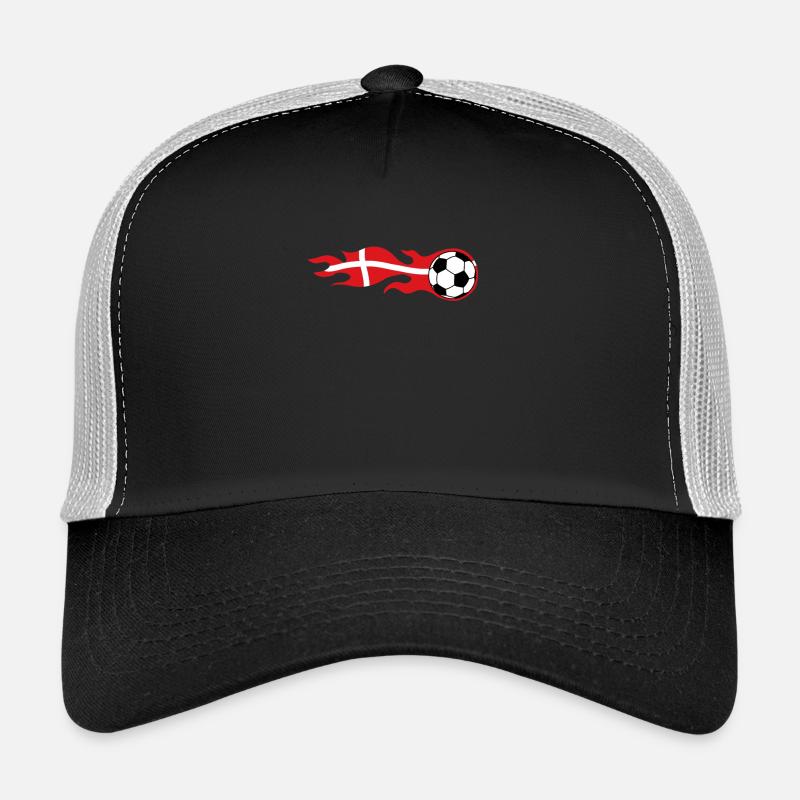 Football Danemark Danemark Drapeau danois Drapeau Fan Casquette trucker 
