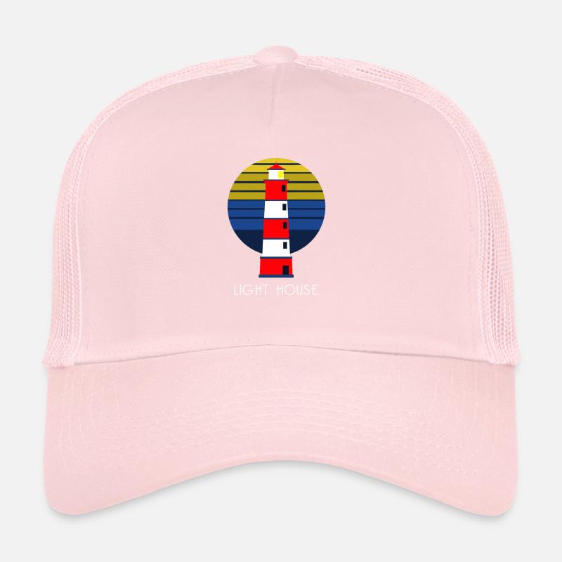 Phare - vagues - mer - navigation - côte Casquette trucker 