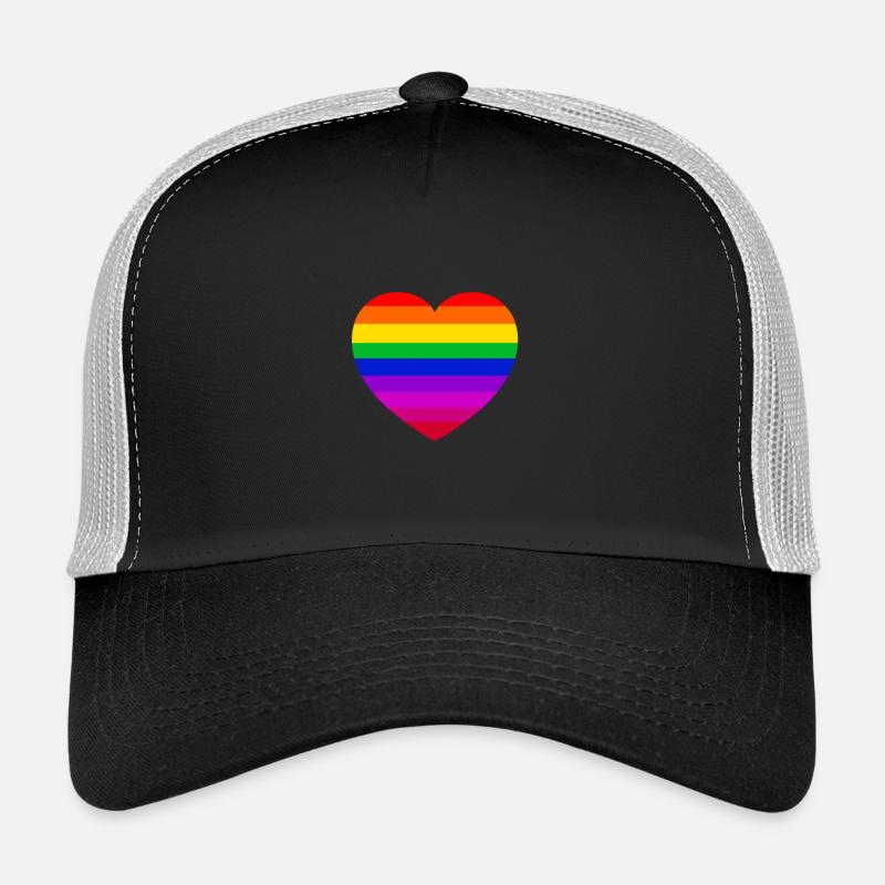 Heart - Colored - One Heart - Gift - Romance Trucker Cap