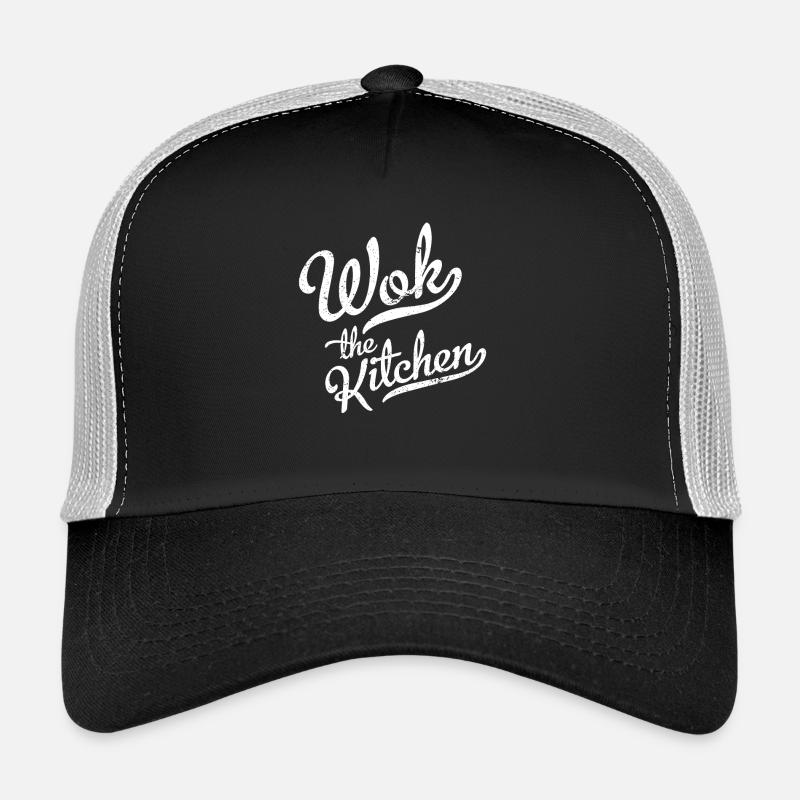 Wok The Kitchen - Grunge - Trucker Cap - black/stone grey