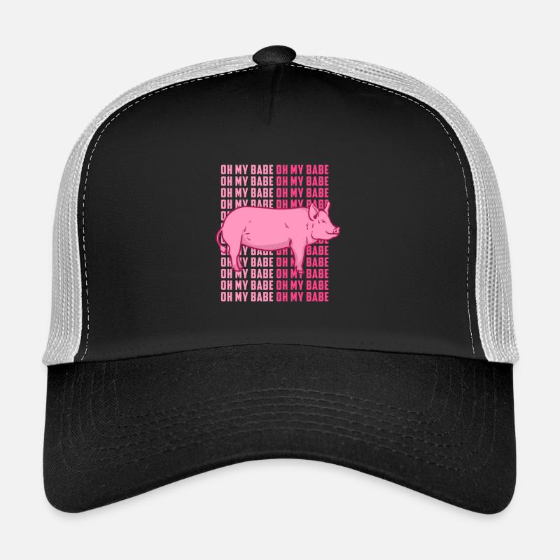 Cochon - Oh miel - idée cadeau Casquette trucker 