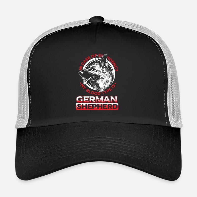 German shepherd - Trucker Cap - black/stone grey