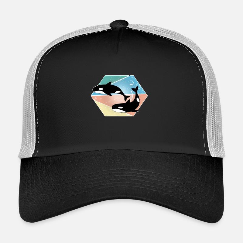 Baleine - Casquette trucker  - noir/gris pierre