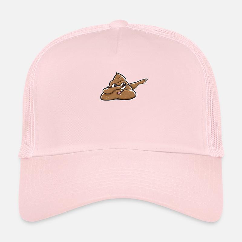Dabbing dab dance shit poop emoticon gift Trucker Cap