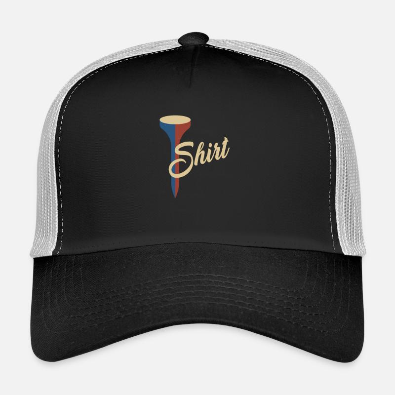 Golf Lustige Golf Design - Trucker Cap - Schwarz/Steingrau