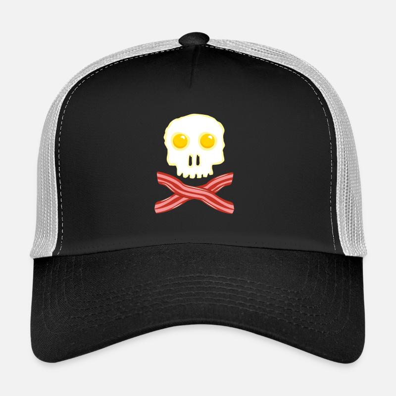 Speck und Eier Totenkopf Skull - Bacon Eggs Trucker Cap