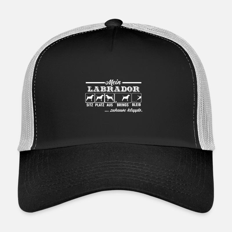 Labrador Retriever - Trucker Cap - Schwarz/Steingrau
