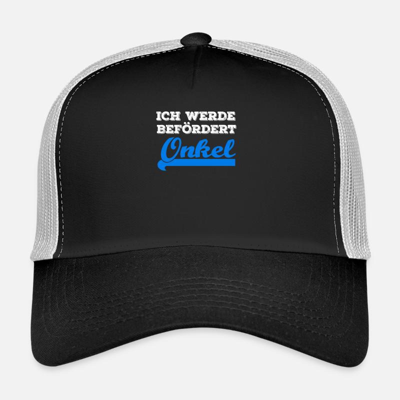 ich werde befördert: Onkel | Geschenk - Trucker Cap - Schwarz/Steingrau
