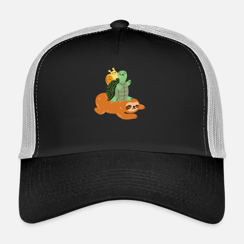 Funny turtle sloth snail - gift Trucker Cap