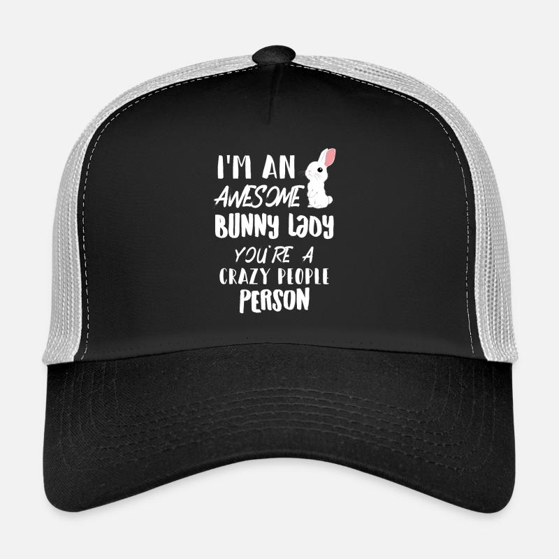 Rabbit - Rabbit - Bunny owner - Funny - Gift - Trucker Cap - black/stone grey