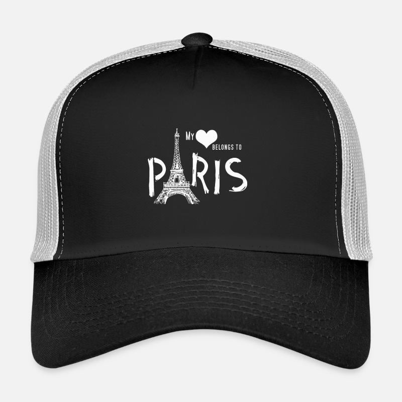 Paris - Casquette trucker  - noir/gris pierre