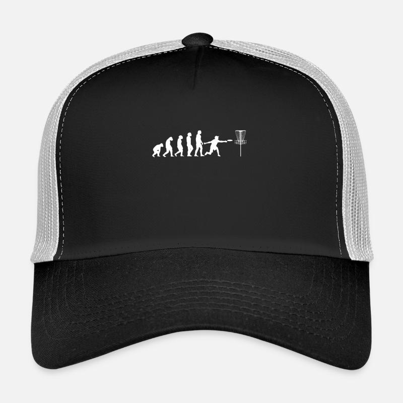 Disc Golf Evolution - Trucker Cap - Schwarz/Steingrau