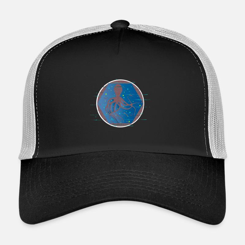 Octopus tanzt - Trucker Cap - Schwarz/Steingrau