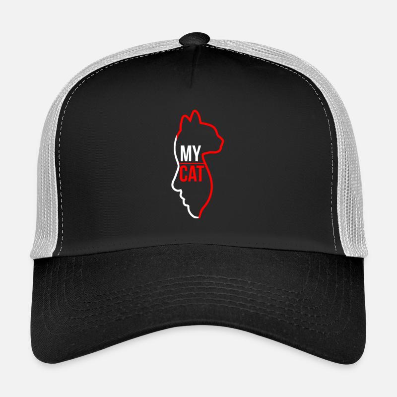Chat chat pour animaux de compagnie amour gueule de bois Kitty cadeau Casquette trucker 