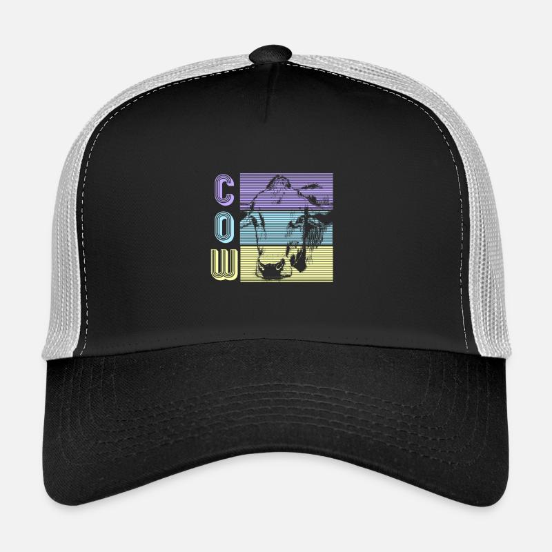 vache - Casquette trucker  - noir/gris pierre