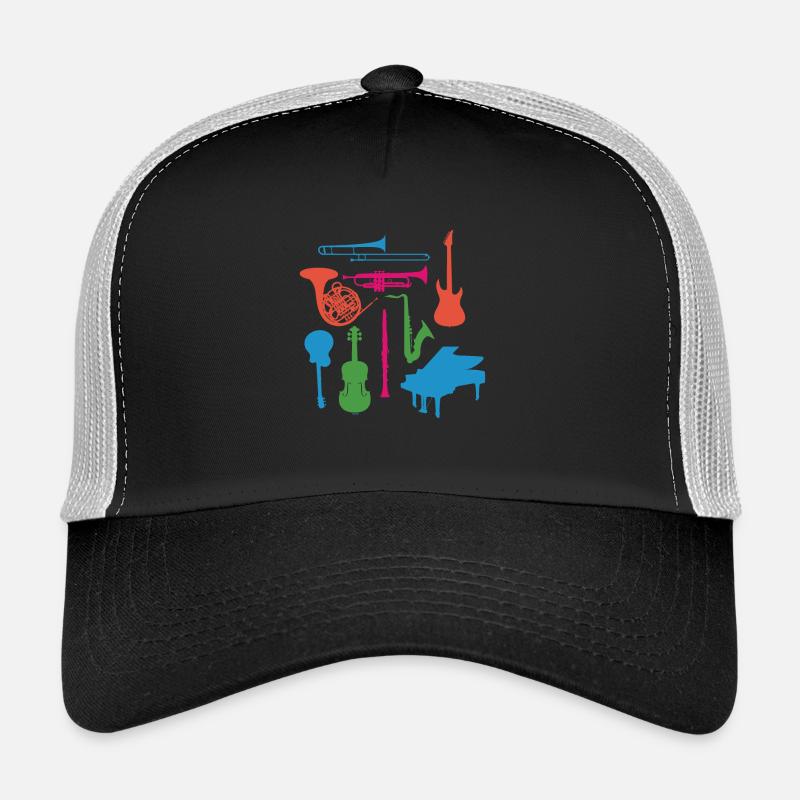 Instruments de musique - Casquette trucker  - noir/gris pierre