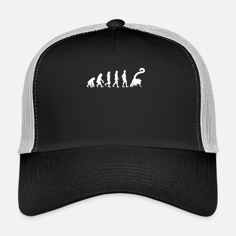 Lemur - Lemuren - Lemuren T-Shirt - Evolution - Trucker Cap - Schwarz/Steingrau