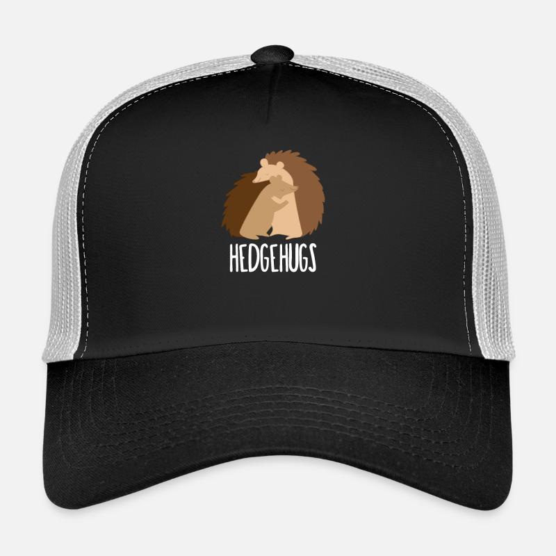 Hedgehog - hedgehog lover - hedgehog fan - hedgie - gift - Trucker Cap - black/stone grey