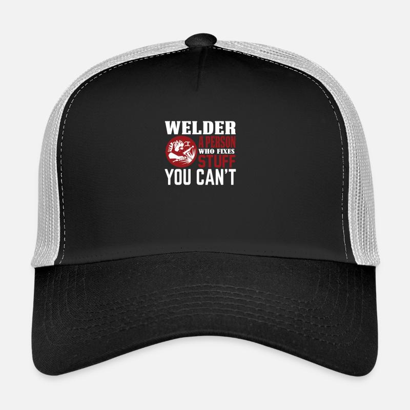 Welding craftsman welding welder gift - Trucker Cap - black/stone grey