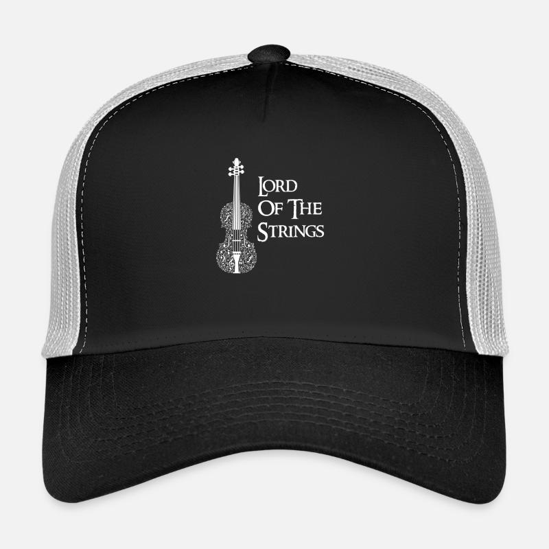 Strings Music Violin Guitar Lord Band Gift Trucker Cap
