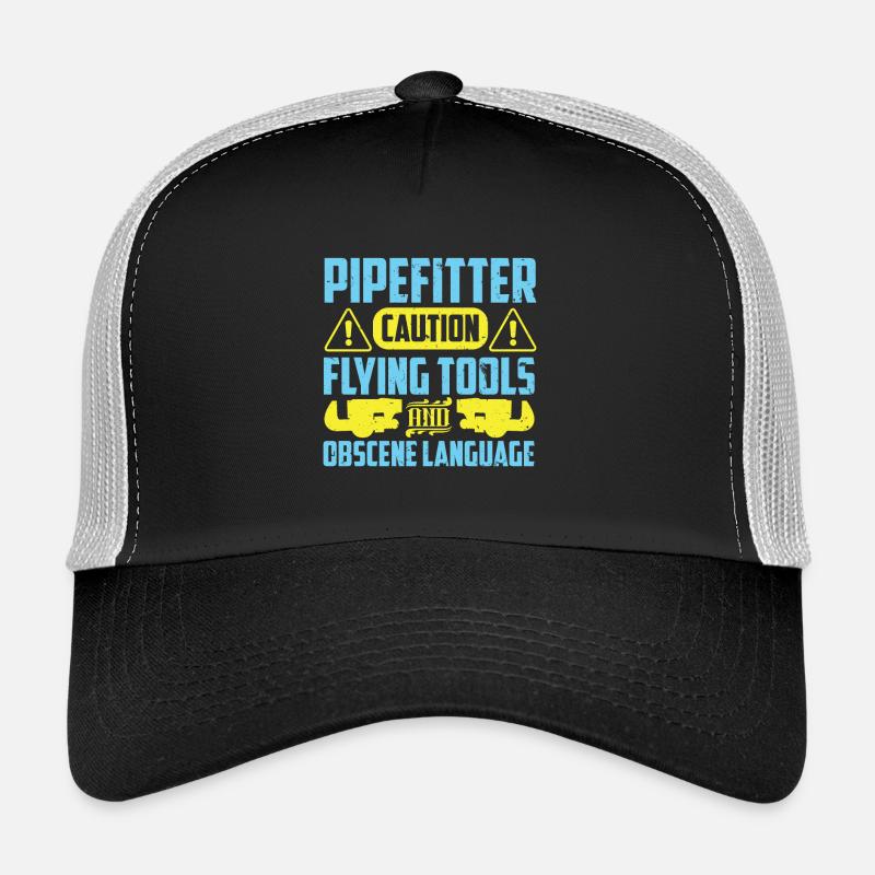 Mise en garde du tuyauteur Casquette trucker 