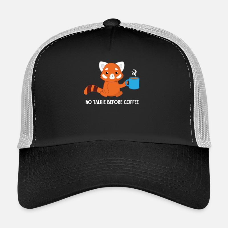 Roter Panda - Katzenbär - Kaffee - Morgenmuffel Trucker Cap