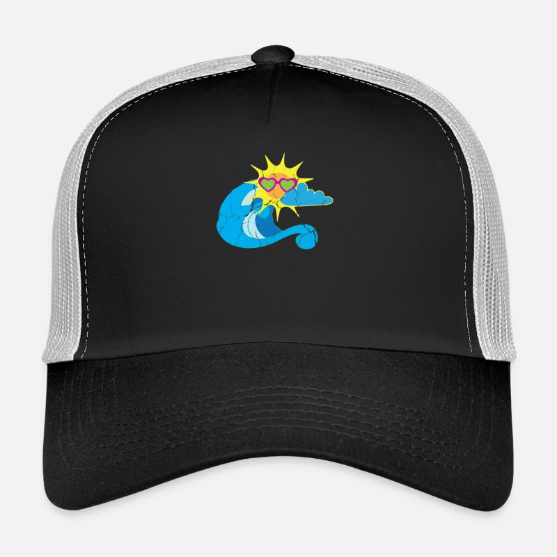 Sonnenwelle - Trucker Cap - Schwarz/Steingrau