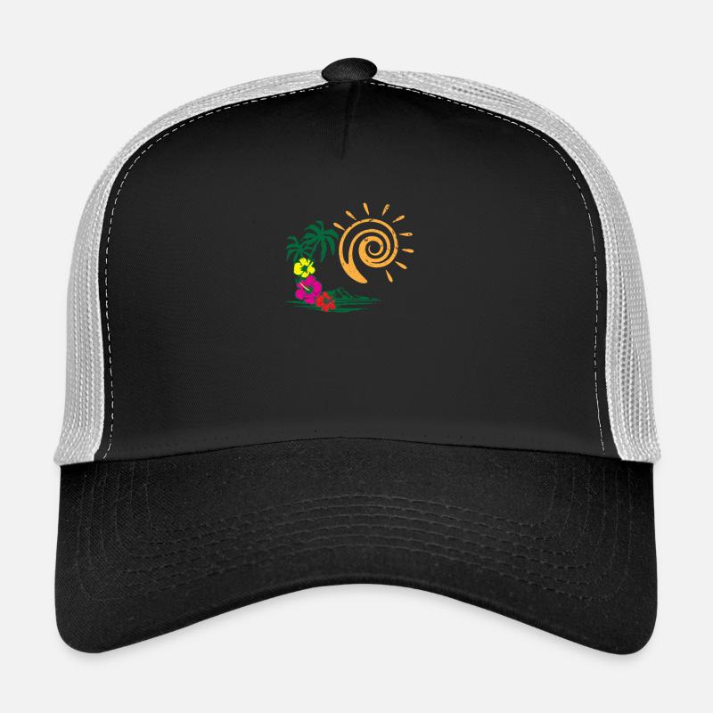 Sommer Sonne - Trucker Cap - Schwarz/Steingrau