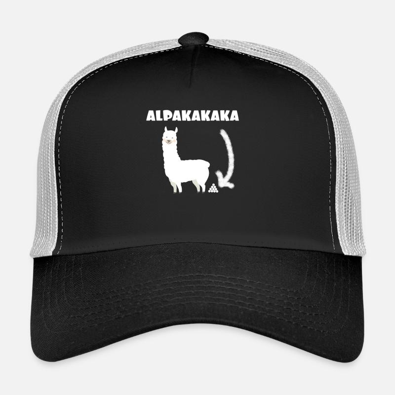 Alpacakaka alpaca - Trucker Cap - black/stone grey