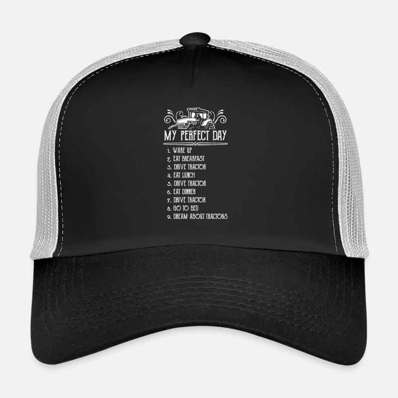 Traktor Shirt · Landwirtschaft · Perfekter Tag - Trucker Cap - Schwarz/Steingrau