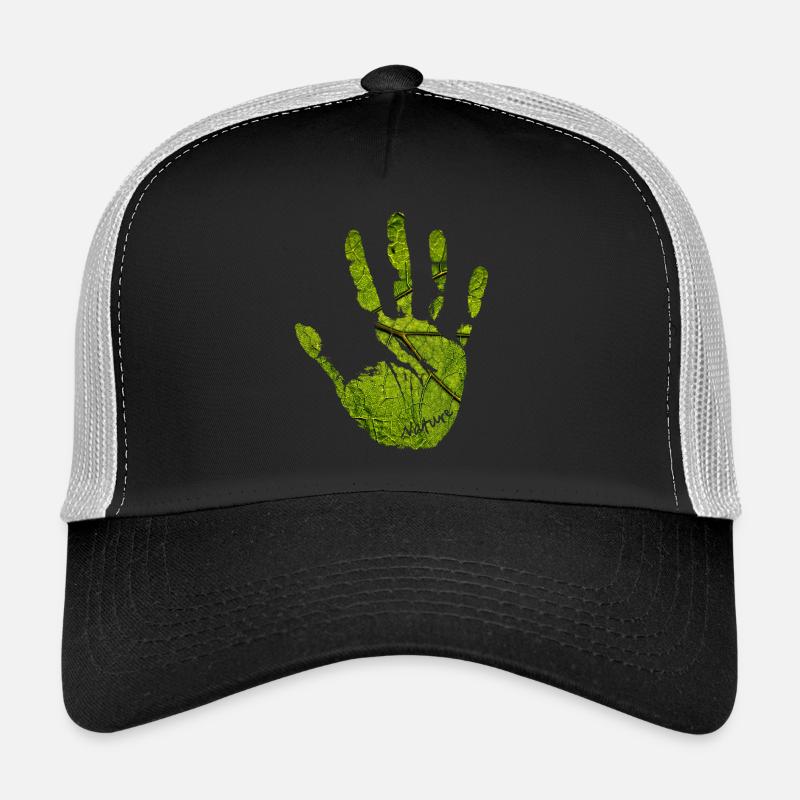 Nature de la main Casquette trucker 