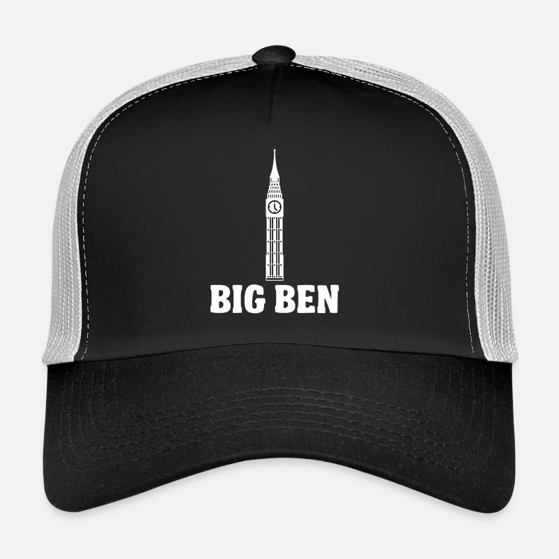 Big Ben Platz cooles Geschenk - Trucker Cap - Schwarz/Steingrau