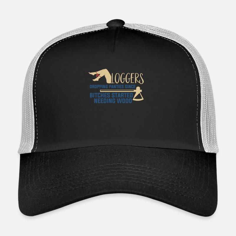 Logging Needing Wood Funny Logger Trucker Cap